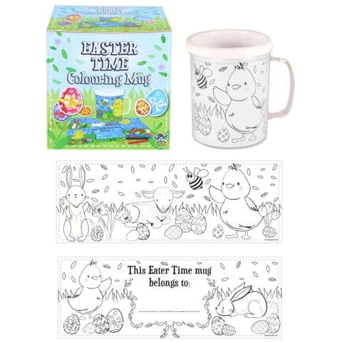 Easter Time Colouring Mug - Colour Your Own Arts & Crafts