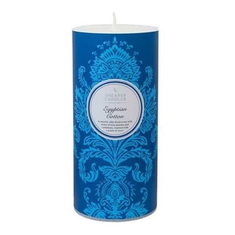 Egyptian Cotton Scented Pillar Candle - Shearer Candles