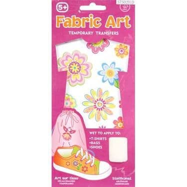 Fabric Art Temporary Transfers Girls Arts & Craft Kit Tobar