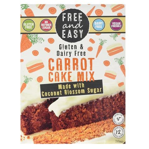 Free & Easy Carrot Cake Mix Gluten & Dairy Free 350g