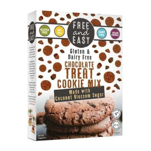 Free & Easy Chocolate Treat Cookie Mix Gluten & Dairy Free 350g