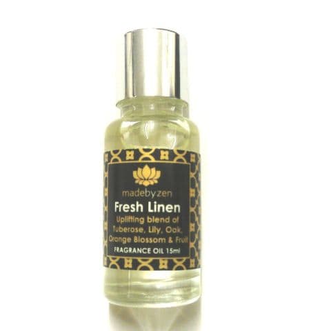 Fresh Linen - Signature Scented Fragrance Oil Made By Zen 15ml