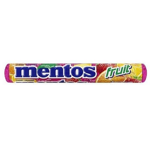 Fruit - Mentos Rolls Chewy Dragees Sweets Candy Sweets 38g
