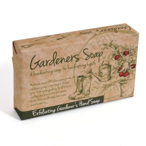 Geranium & Peppermint Exfoliating Gardener's Hand Soap Slice - Bath Bubble & Beyond 120g