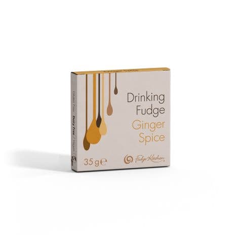 Ginger Spice - Drinking Fudge Liquid Hot Chocolate Syrup 35g By Fudge Kitchen