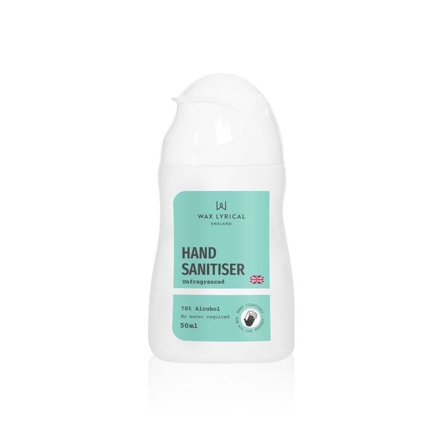 Hand Sanitiser Rub Unfragranced 70% Alcohol Wax Lyrical 50ml