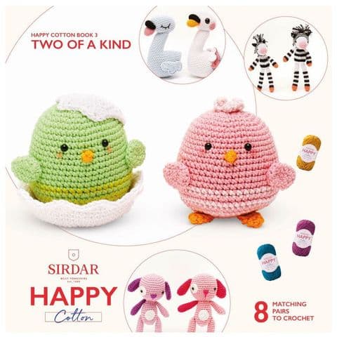 Happy Cotton Book 3 (Two Of A Kind)  Amigurumi Crochet Patterns Sirdar