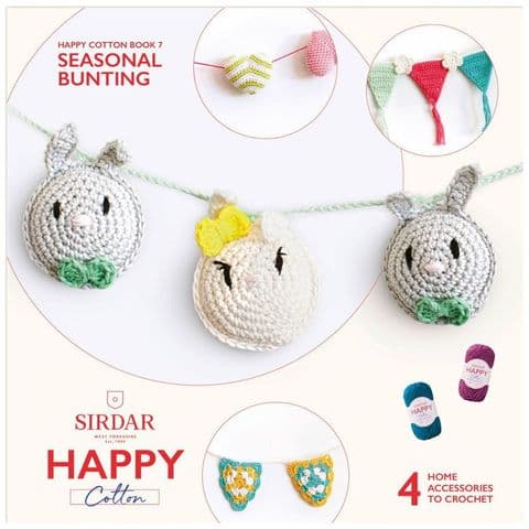 Happy Cotton Book 7 (Seasonal Bunting)  Amigurumi Crochet Patterns Sirdar