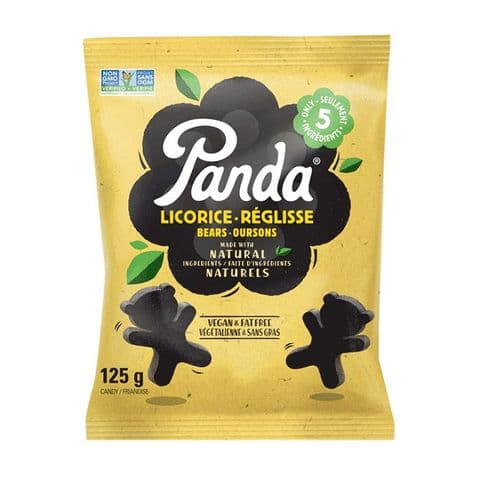 Liquorice Bears - Vegan Natural Sweets Panda 125g