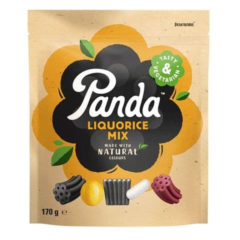 Liquorice Mix - Vegetarian Natural Sweets Panda 170g