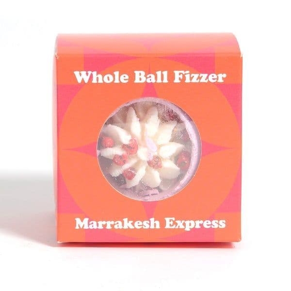Marrakesh Express Rose Scented Bath Fizzers Bombs Gift Box - Bath Bubble & Beyond 180g