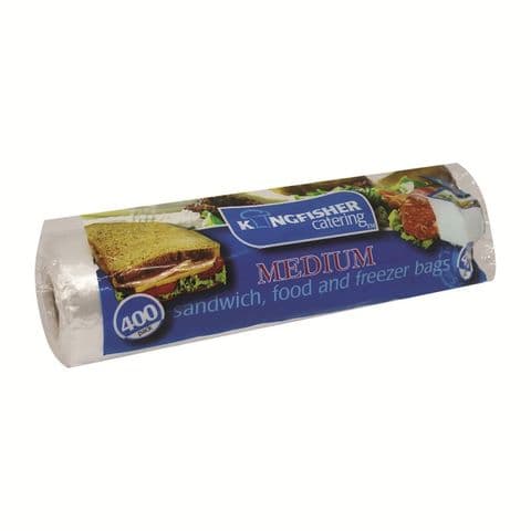 Medium 22x17cm Sandwich Food Freezer Bags Kingfisher Catering (400 Pack)