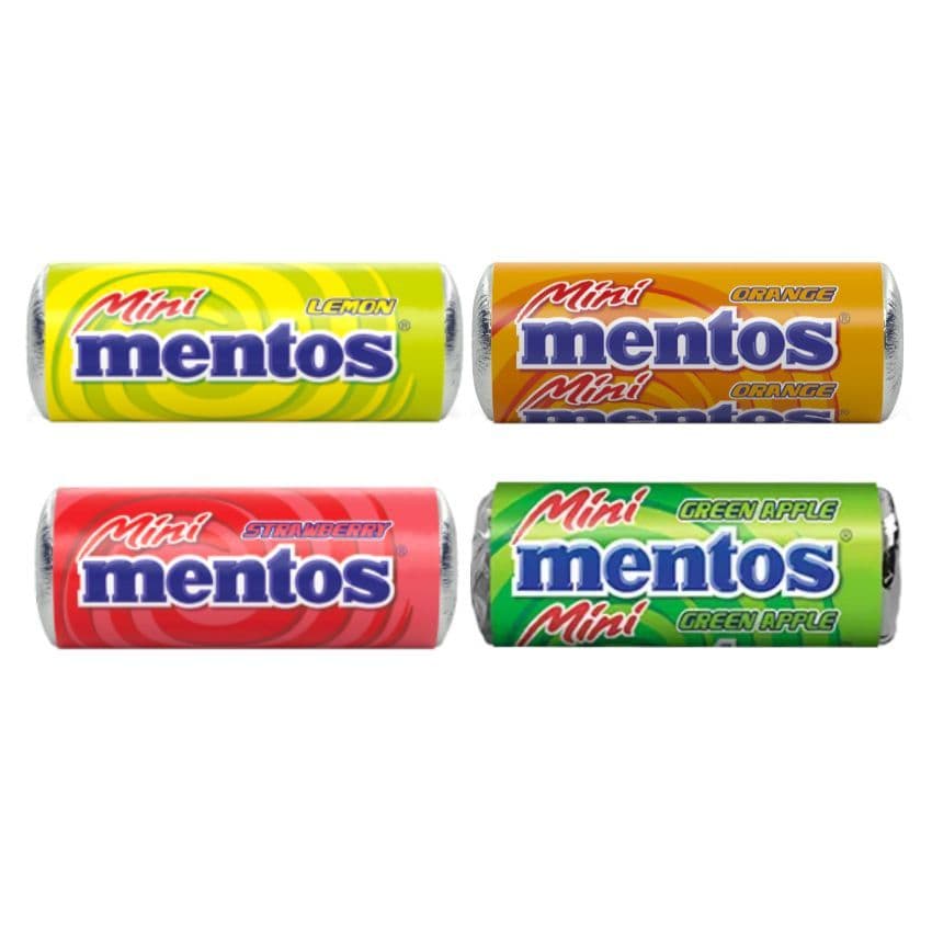 Mini Mentos Fruity Flavours Chewy Sweets Mix of Minis 10.5g