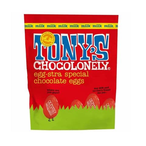 Mini Milk Chocolate Easter Eggs Tony's Chocolonely 180g