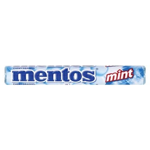 Mint - Mentos Rolls Chewy Dragees Sweets Candy Sweets 38g