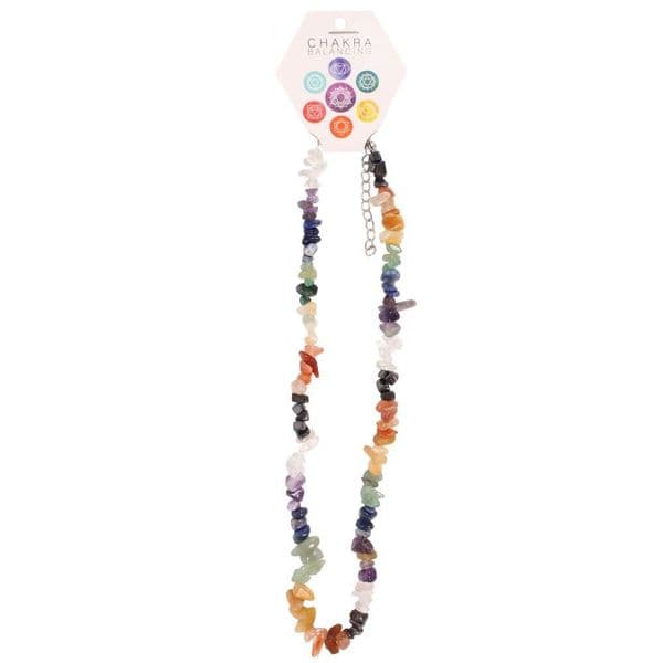 Multi-Coloured Crystal Chakra Necklace 45cm / 18" Spirit of Equinox