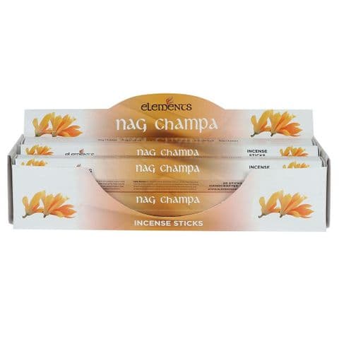 Nag Champa Scented Incense Sticks Elements Indian - Tube Of 20