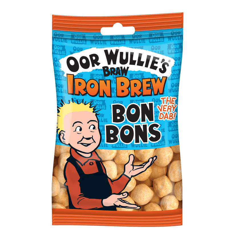 Oor Wullie's Braw Iron Brew Bonbons Sweets Rose Confectionery 125g