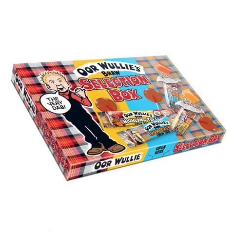 Oor Wullie's Braw Selection Box Sweets Rose Confectionery 166g
