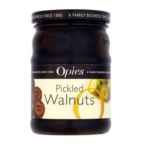 Opies Pickled Walnuts in Barley Malt Vinegar 390g
