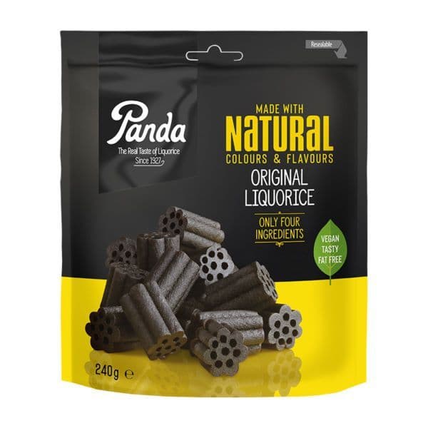 Original Liquorice - Vegan Natural Sweets Panda 240g