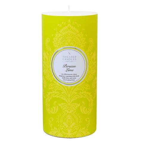Persian Lime Scented Pillar Candle - Shearer Candles