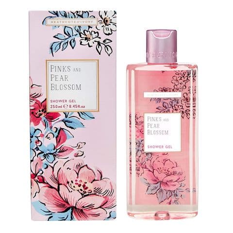 Pinks & Pear Blossom Shower Gel 250ml Heathcote & Ivory