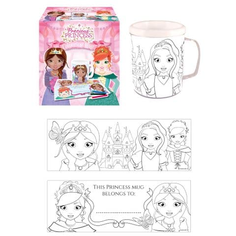 Princess Colouring Mug - Colour Your Own Arts & Crafts