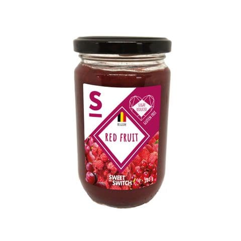 Red Fruit 55% Fruit Spread Diabetic Jam No Added Sugar Free Stevia Sweet Switch 280g