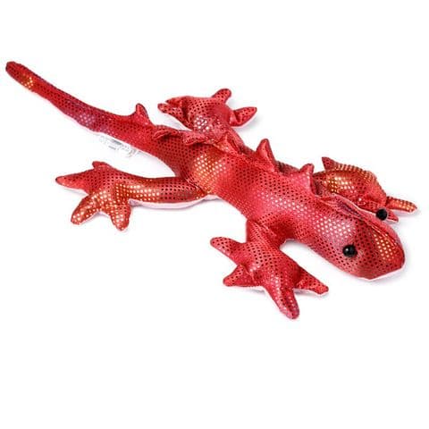 Salamander Medium Sand Animal Collectable Weighted Soft Toy Puckator (1 Supplied)