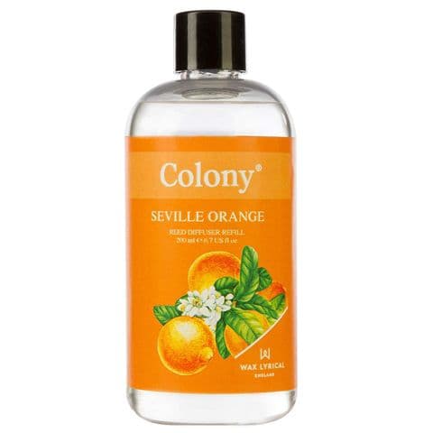 Seville Orange Scented Reed Diffuser Refill Colony Wax Lyrical 200ml