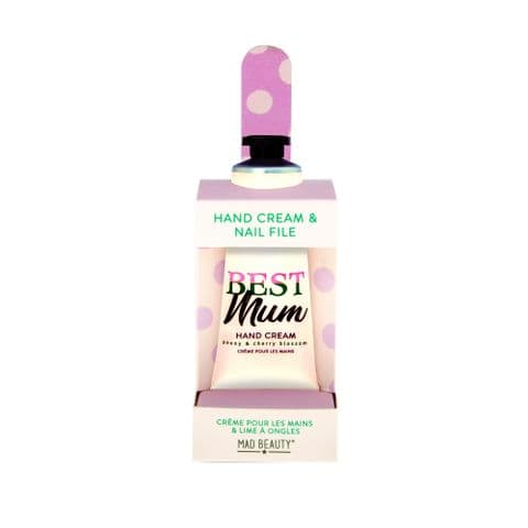 Simply The Best Mum Peony Cherry Mini Cream Nail File Hand Care Set Mad Beauty