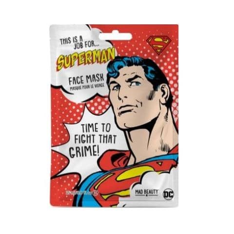 Superman Coconut Scented DC Comics Sheet Face Mask Mad Beauty