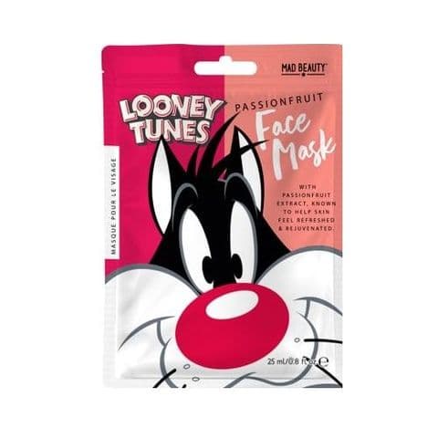 Sylvester Passionfruit Scented Looney Tunes Sheet Face Mask Mad Beauty