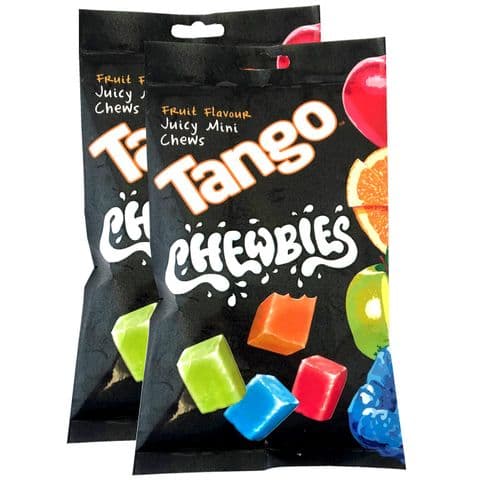Tango Chewbies Mini Chews Sweets Mixed Bag Rose Confectionery 200g (Wholesale Box of 12)