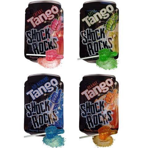 Tango Shock Rocks Popping Candy & Lollipop 13g