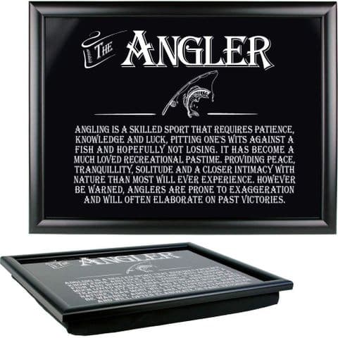 The Angler Black Lap Tray Inspirational Words Arora Design
