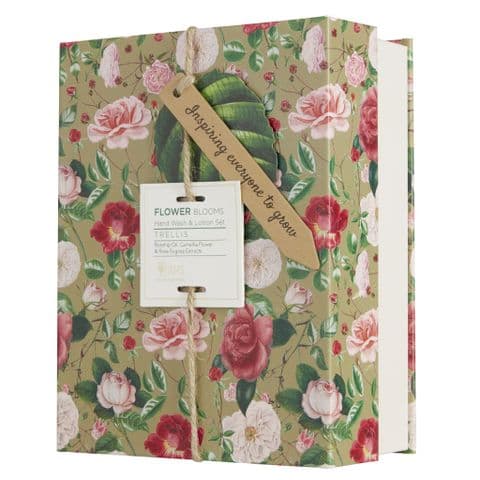 Trellis - RHS Flower Blooms Scented Hand Wash & Lotion Gift Set Heathcote & Ivory
