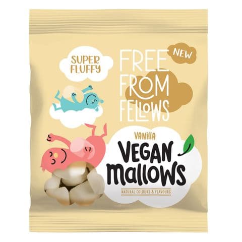 Vanilla Vegan Marshmallows Sweets Free From Fellows 105g
