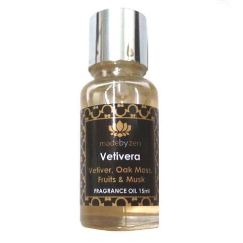 Vetivera - Signature Scented Fragrance Oil Made By Zen 15ml