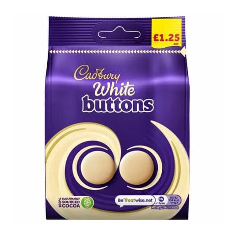 White Chocolate Giant Buttons Cadbury 95g
