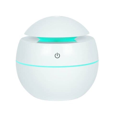White Small Round USB Ultrasonic Aroma Humidifier / Diffuser Jones Home & Gift