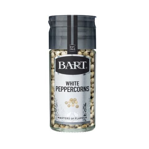 Whole White Peppercorns Jar Bart 50g