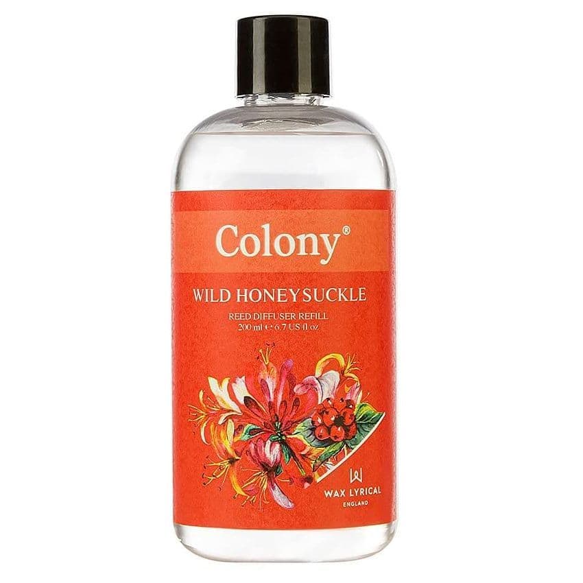 Wild Honeysuckle Scented Reed Diffuser Refill Colony Wax Lyrical 200ml