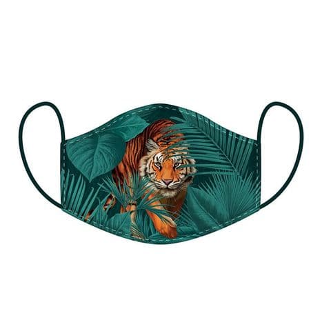 Wild Tiger Reusable Adult Face Covering Washable 2 Layer Soft Mask