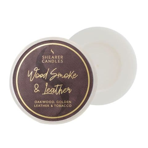 Wood Smoke & Leather Scented Wax Melt - Shearer Candles