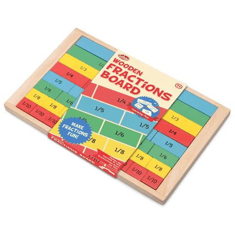 Wooden Fractions Board Educational Toy Age 7+ Tobar
