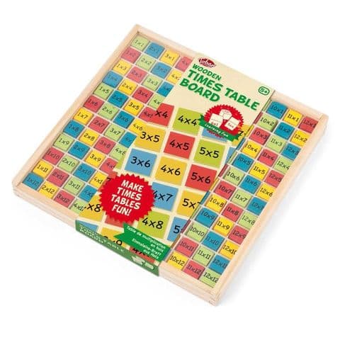 Wooden Times Table Board Educational Toy Age 5+ Tobar
